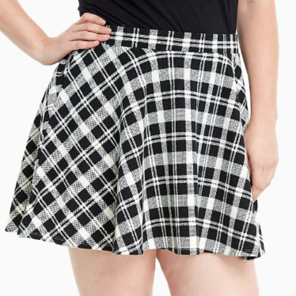 torrid Dresses & Skirts - Torrid Plaid Double Knit Skater Skirt